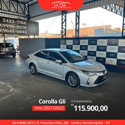 TOYOTA COROLLA 2.0 VVT-IE FLEX GLI DIRECT SHIFT TOYOTA COROLLA 2.0 VVT-IE FLEX GLI DIRECT SHIFT